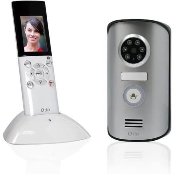Trådlös videointercom - OTIO - Bärbar videointercom med 2,3-tums LCD-skärm och mörkerseende