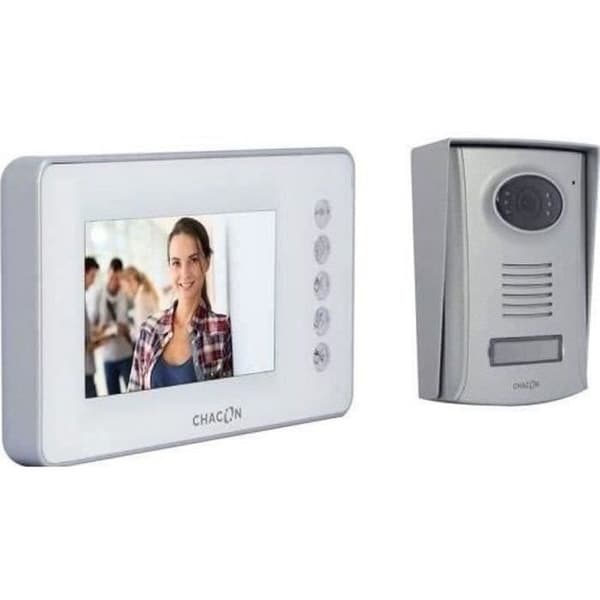 CHACON 4-tråds färg 4,3" handsfree videointercom med mörkerseende
