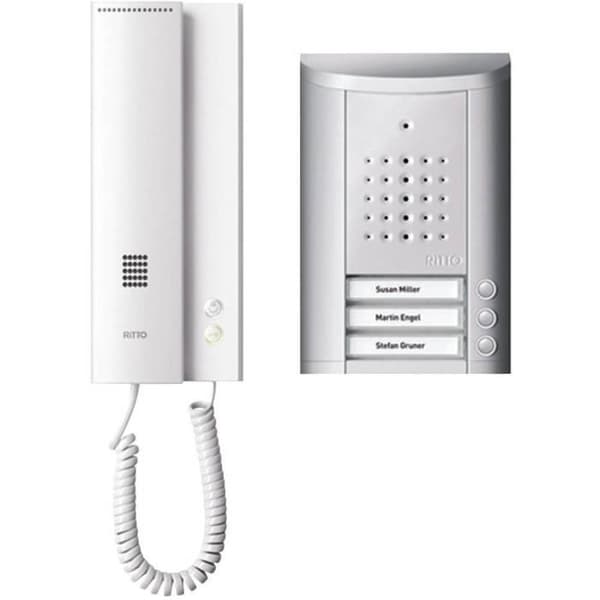 Intercom med sladd - Schneider - Ritto 1841320 - 3 hushåll - Justerbar volym - Besöksminne