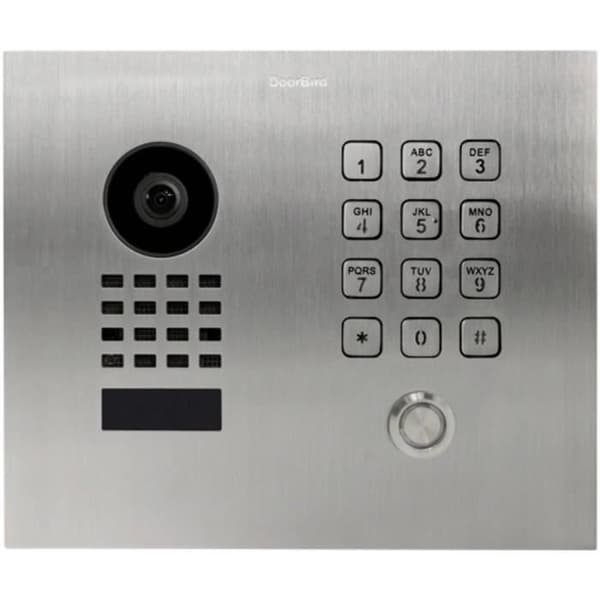 Intercom video IP - DoorBird - D1101KH - Rostfritt stål V2A - Nattvision: Nej - 1 skärm Svart, Rostfritt stål