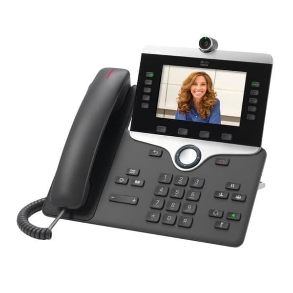 Cisco IP PHONE 8845 IP videodörrtelefon - 5" LCD-skärm - Bluetooth 4.1 LE - Charcoal Kol