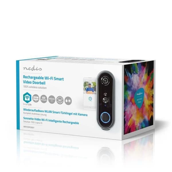 NEDIS SmartLife WIFI videodörrtelefon - 1080p - Night vision