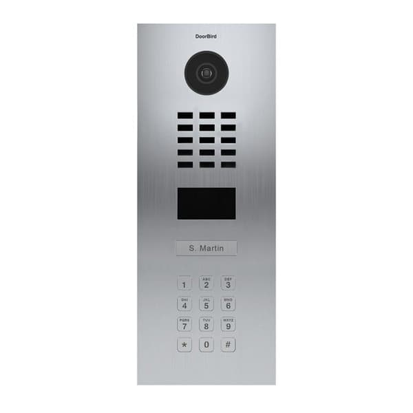 IP-videodörr med RFID-kortläsare och tangentbord - Doorbird D2101KV Inox Rostfritt stål