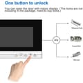 Miniatyrbild 4 av 4: HFeng Video Dörrtelefon 7 Tum Klar Skärm intercom enheter Dörrklocka för Video Hem Bell Kamera Nattvision
