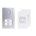 Miniatyrbild 2 av 2: Ljudintercom - m-e modern-electronics - Vistus AD ALU 4020 S - Kabelansluten - 2 hem - silver