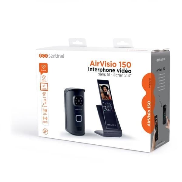 SCS SENTINEL AirVisio 150 Trådlös 2,4" Videointercom - 3 års garanti