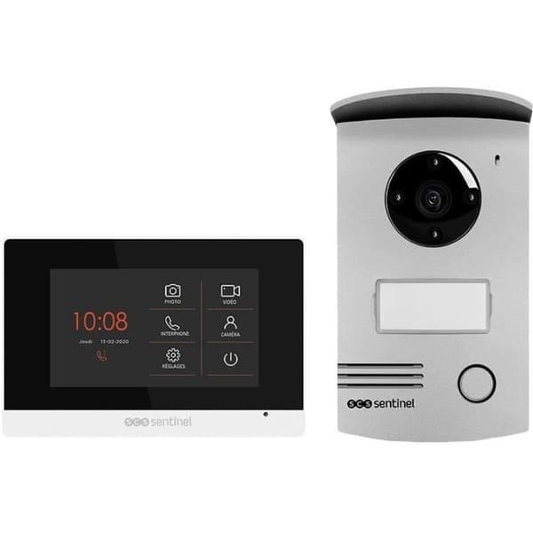 SCS SENTINEL VisioDoor 4.3+ trådbunden videoporttelefon med 4.3 pekskärm och mörkerseende - 5 års garanti