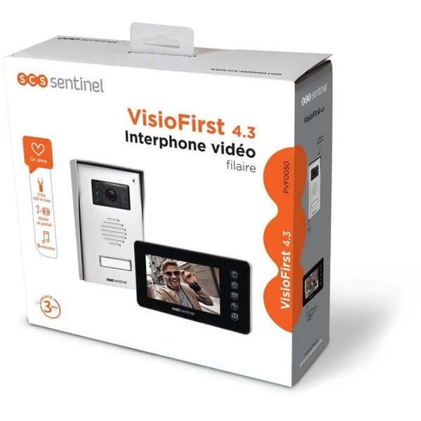 Kablet videointercom - VisioFirst 4.3 - SCS SENTINEL - 3 års garanti