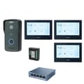 Miniatyrbillede 1 af 2: Dahua IP Video Intercom System, Induktiv Kortadgang, 7-Tommers Touchskærm,1 DB 3 sort skærm