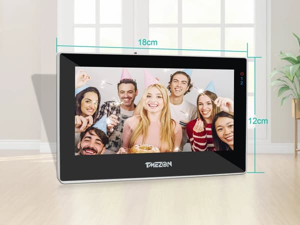 Video Intercom System, 7 Tommer Skærm, Fjernlåse, Håndfri Kommunikation,MZ-IP-V726TW