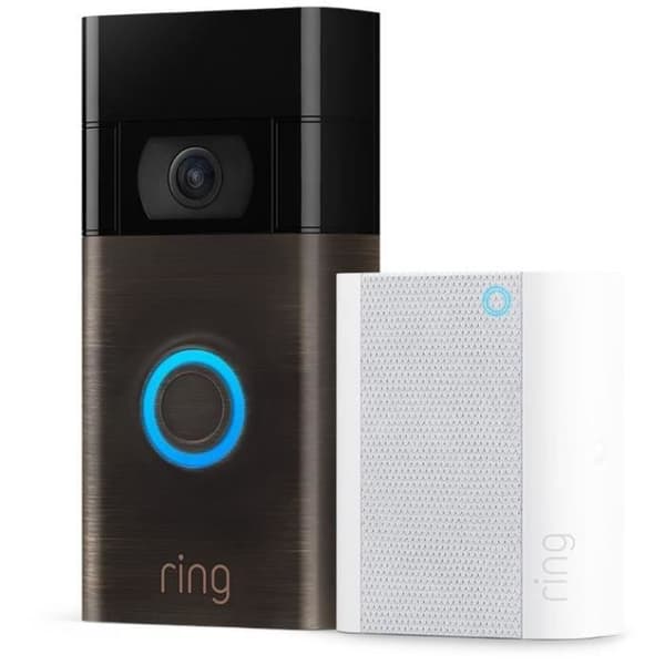 Videodörrklocka med batteri - RING - SN - EU-modell - Silver