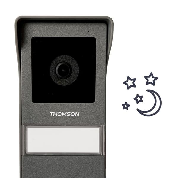 Tili 2-tråds färgvideoporttelefon, 7-tums skärm, dubbel kontroll - Thomson - 512267