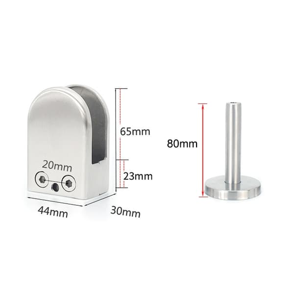 Feste for Glassvegg 14x80mm XL