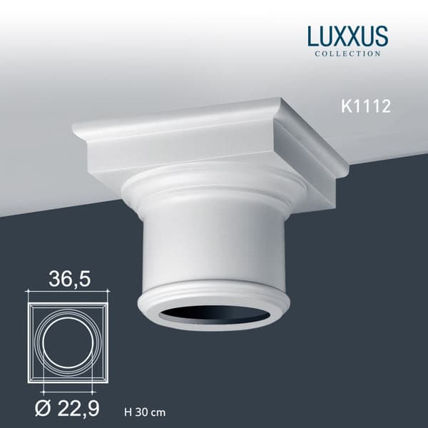 Søjler kapitæl Orac Decor LUXXUS K1112 stil dorisk