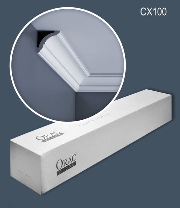 Kattolistat Orac Decor AXXENT CX100-box 1 laatikko kanssa 22 listat 44 m