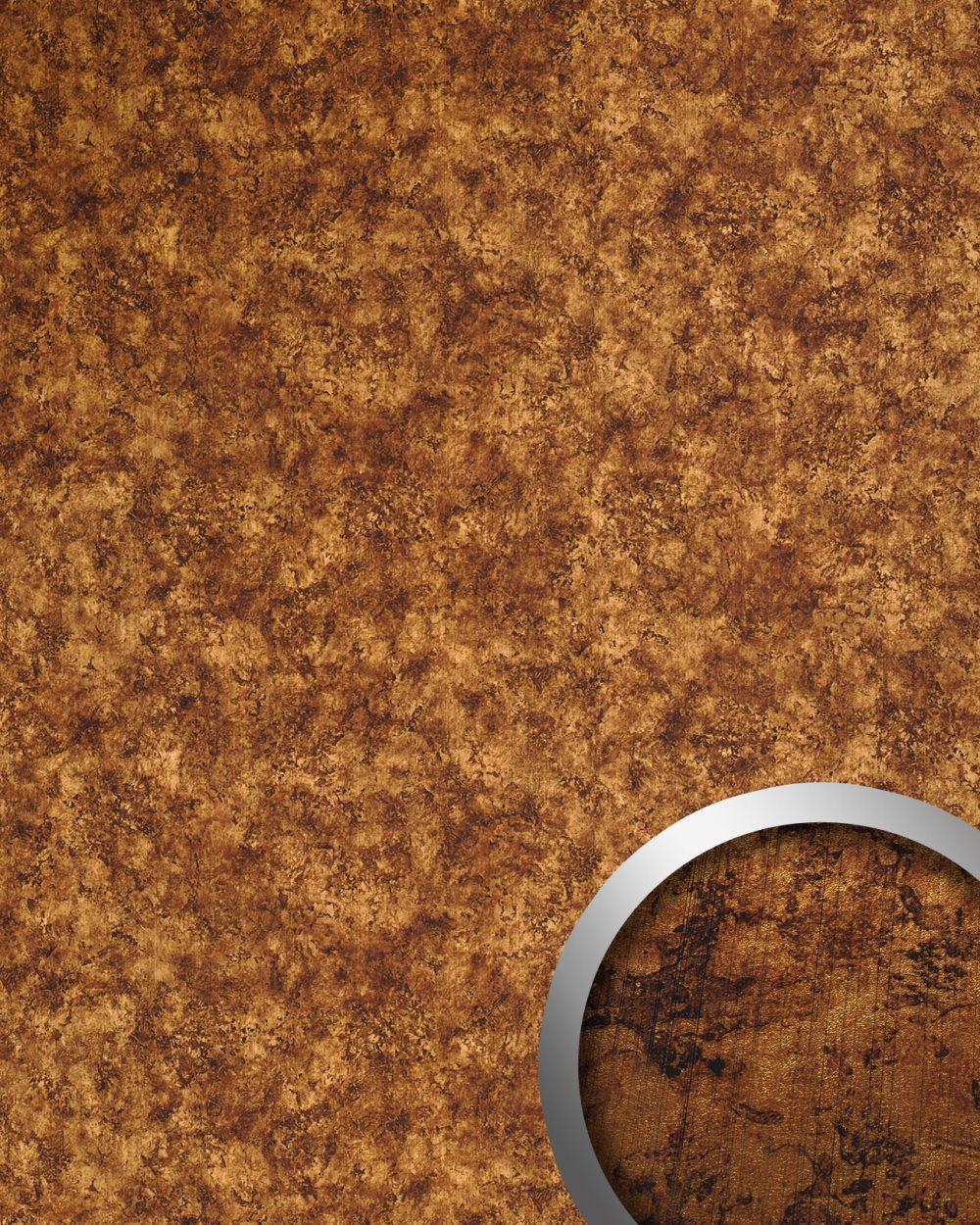 Väggpanel självhäftande WallFace DECO 17277-SA vintage utseende slät glansigt brun 2,6 m2