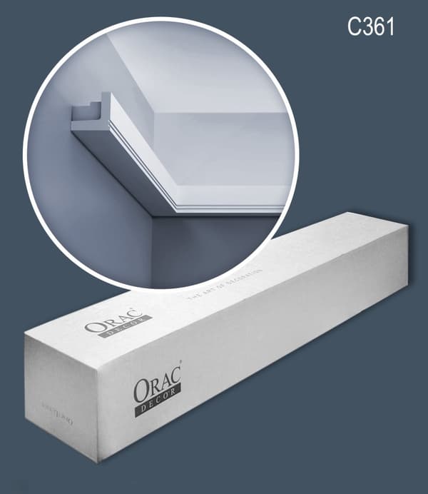 Taklister Orac Decor LUXXUS C361-box 1 låda innehåller 12 lister 24 m