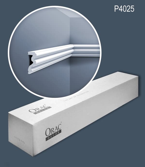 Peitelistat Orac Decor LUXXUS P4025-box 1 laatikko kanssa 16 listat 32 m