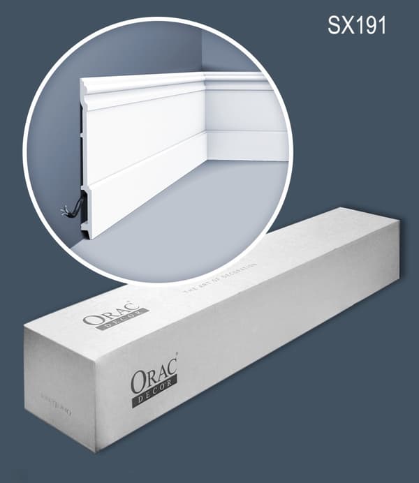 Fodlister Orac Decor LUXXUS SX191-box 1 kasse med 9 lister 18 m