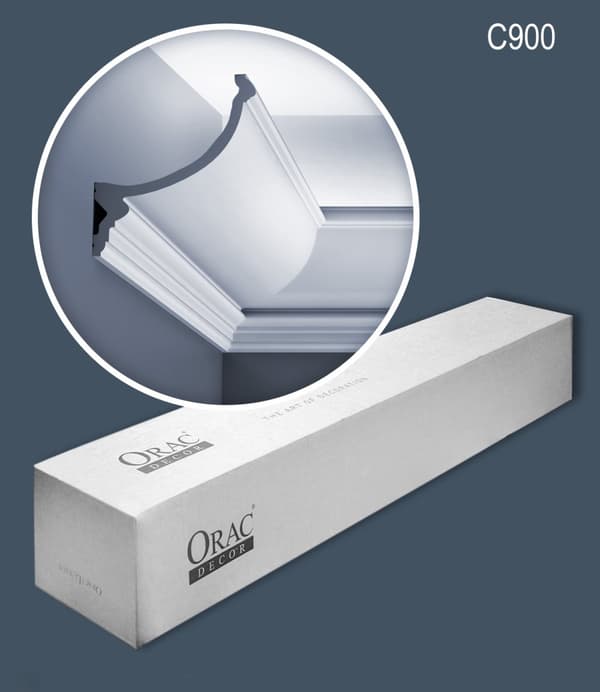 Kattolistat Orac Decor LUXXUS C900-box 1 laatikko kanssa 10 listat 20 m