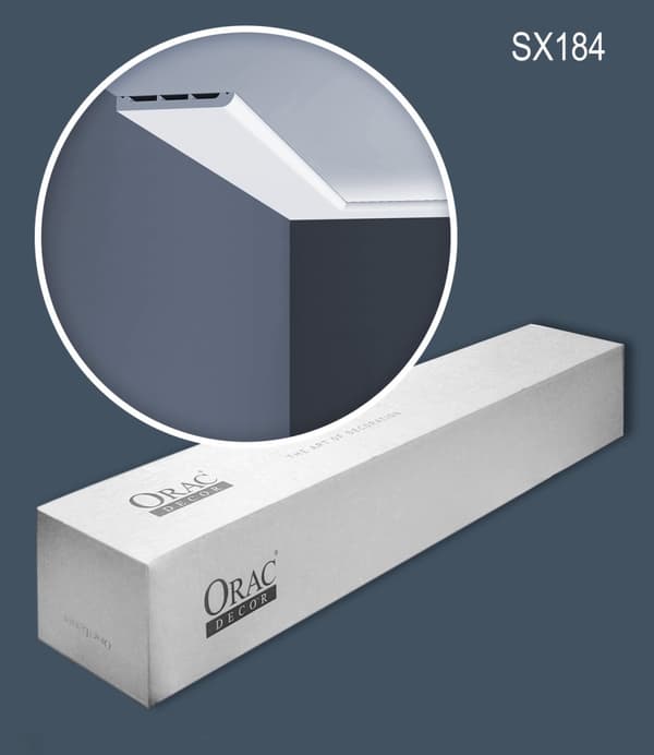 Jalkalistat Orac Decor AXXENT SX184-box 1 laatikko kanssa 20 listat 40 m