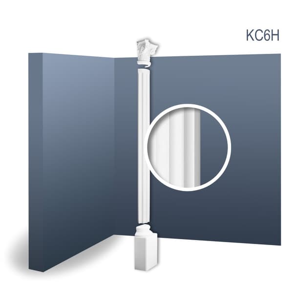 Halv Søjler sæt Orac Decor LUXXUS KC6H stil Corinthian