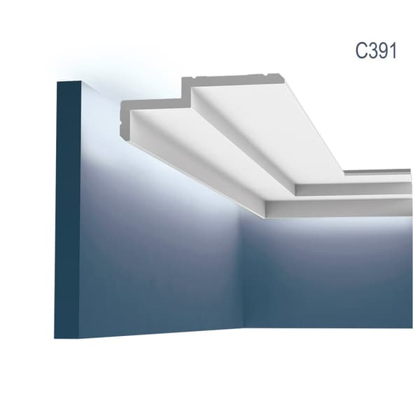 Kattolistat Orac Decor MODERN C391-box 1 laatikko kanssa 10 listat 20 m