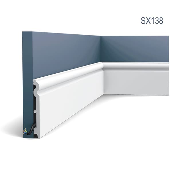 Jalkalistat Orac Decor AXXENT SX138-box 1 laatikko kanssa 18 listat 36 m