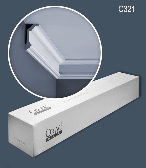 Kattolistat Orac Decor LUXXUS C321-box 1 laatikko kanssa 14 listat 28 m