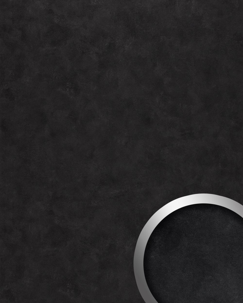 Väggpanel självhäftande WallFace DECO 19336-SA vintage utseende slät glansigt svart 2,6 m2