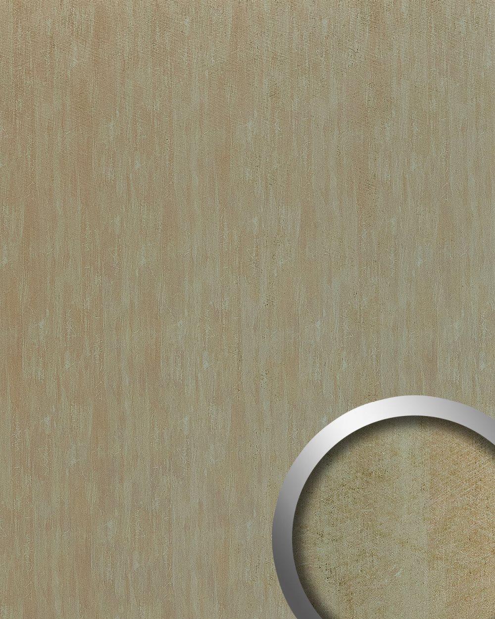 Väggpanel självhäftande WallFace DECO 20197-SA metall utseende slät metalliska accenter grädde 2,6 m2
