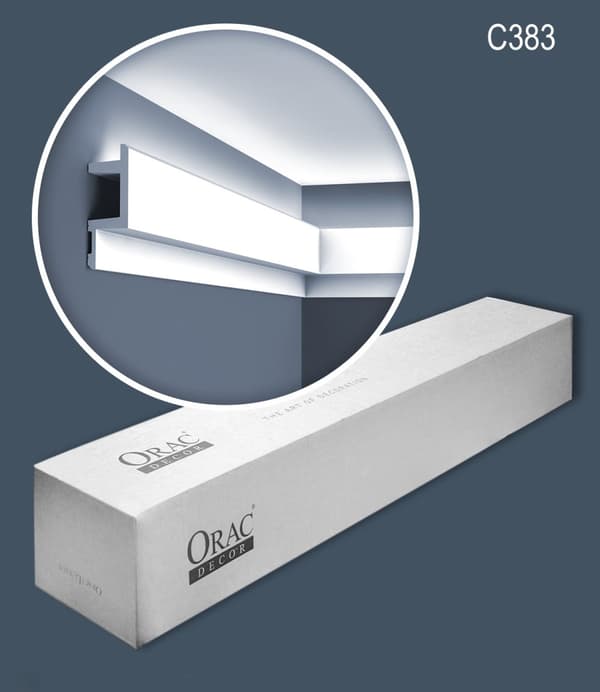 Kattolistat Orac Decor MODERN C383-box 1 laatikko kanssa 12 listat 24 m