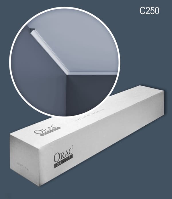 Kattolistat Orac Decor LUXXUS C250-box 1 laatikko kanssa 55 listat 110 m