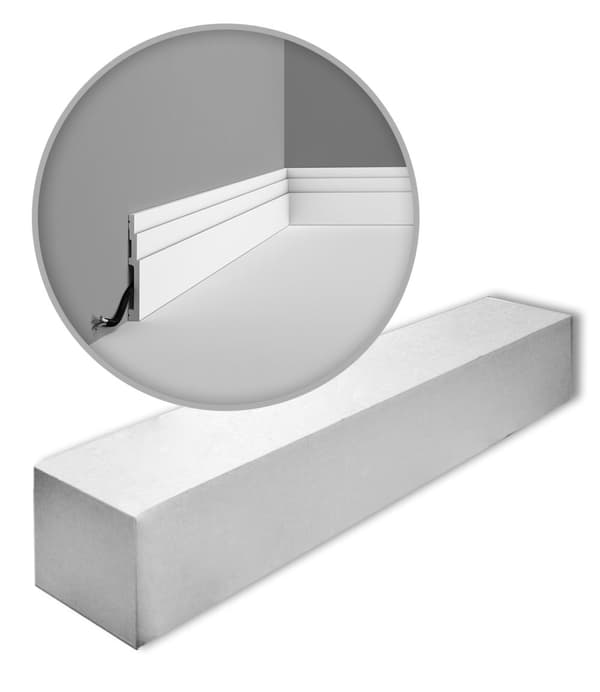 Jalkalistat Orac Decor MODERN SX180-box 1 laatikko kanssa 16 listat 32 m