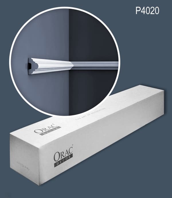 Peitelistat Orac Decor LUXXUS P4020-box 1 laatikko kanssa 20 listat 40 m