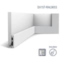 Pikkukuva 3 / 8: Jalkalistat Orac Decor AXXENT SX157-RAL9003-box 1 laatikko kanssa 39 listat 78 m