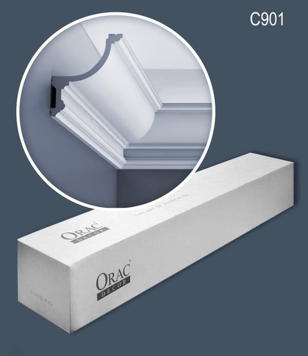 Kattolistat Orac Decor LUXXUS C901-box 1 laatikko kanssa 12 listat 24 m
