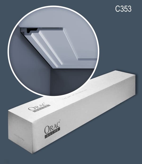 Kattolistat Orac Decor LUXXUS C353-box 1 laatikko kanssa 16 listat 32 m