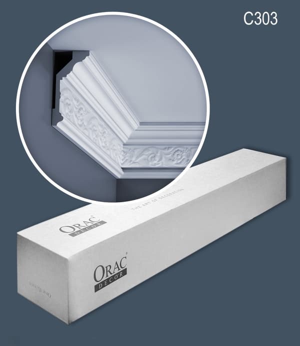 Kattolistat Orac Decor LUXXUS C303-box 1 laatikko kanssa 10 listat 20 m