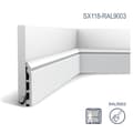 Pikkukuva 3 / 7: Jalkalistat Orac Decor LUXXUS SX118-RAL9003-box 1 laatikko kanssa 14 listat 28 m
