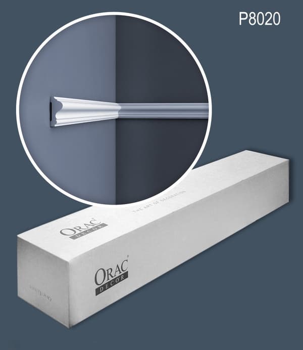 Peitelistat Orac Decor LUXXUS P8020-box 1 laatikko kanssa 20 listat 40 m