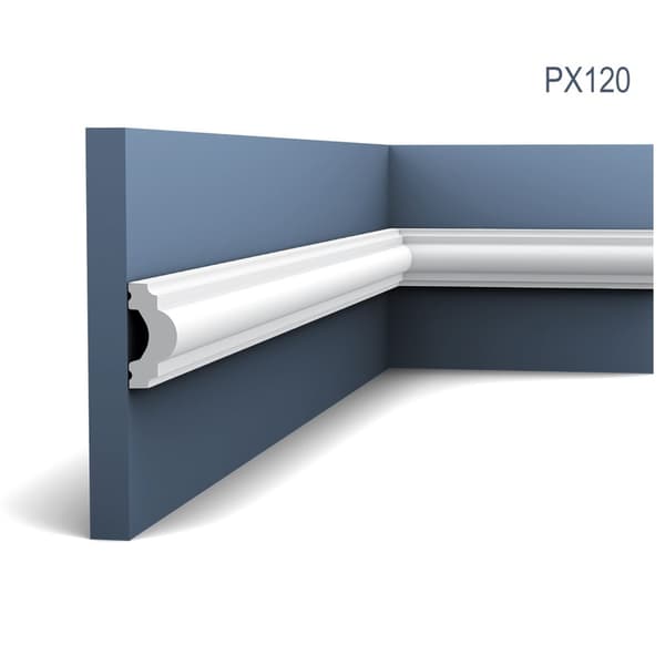 Peitelistat Orac Decor AXXENT PX120-box-10 1 laatikko kanssa 10 listat 20 m