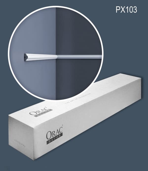 Peitelistat Orac Decor AXXENT PX103-box-10 1 laatikko kanssa 10 listat 20 m