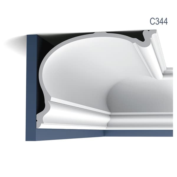 Kattolistat Orac Decor LUXXUS C344-box 1 laatikko kanssa 4 listat 8 m