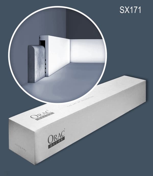 Jalkalistat Orac Decor AXXENT SX171-box 1 laatikko kanssa 24 listat 48 m