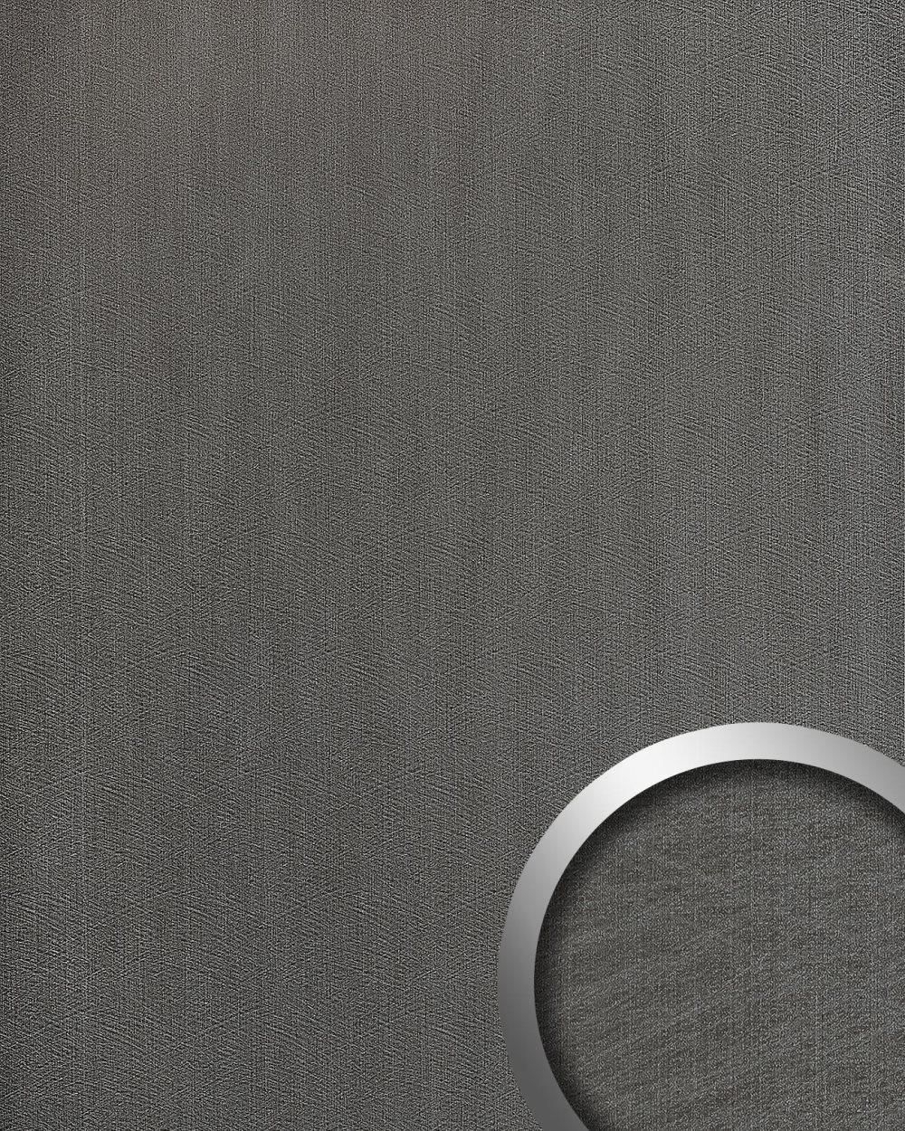 Väggpanel självhäftande WallFace DECO 20192-SA metall utseende slät metalliska accenter grå 2,6 m2