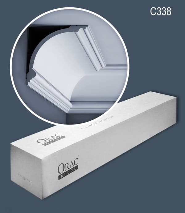 Kattolistat Orac Decor LUXXUS C338-box 1 laatikko kanssa 10 listat 20 m