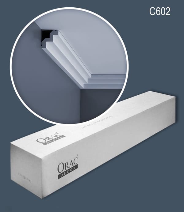 Kattolistat Orac Decor LUXXUS C602-box 1 laatikko kanssa 26 listat 52 m