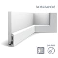Pikkukuva 3 / 5: Jalkalistat Orac Decor AXXENT SX183-RAL9003-box 1 laatikko kanssa 34 listat 68 m