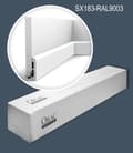 Pikkukuva 2 / 5: Jalkalistat Orac Decor AXXENT SX183-RAL9003-box 1 laatikko kanssa 34 listat 68 m